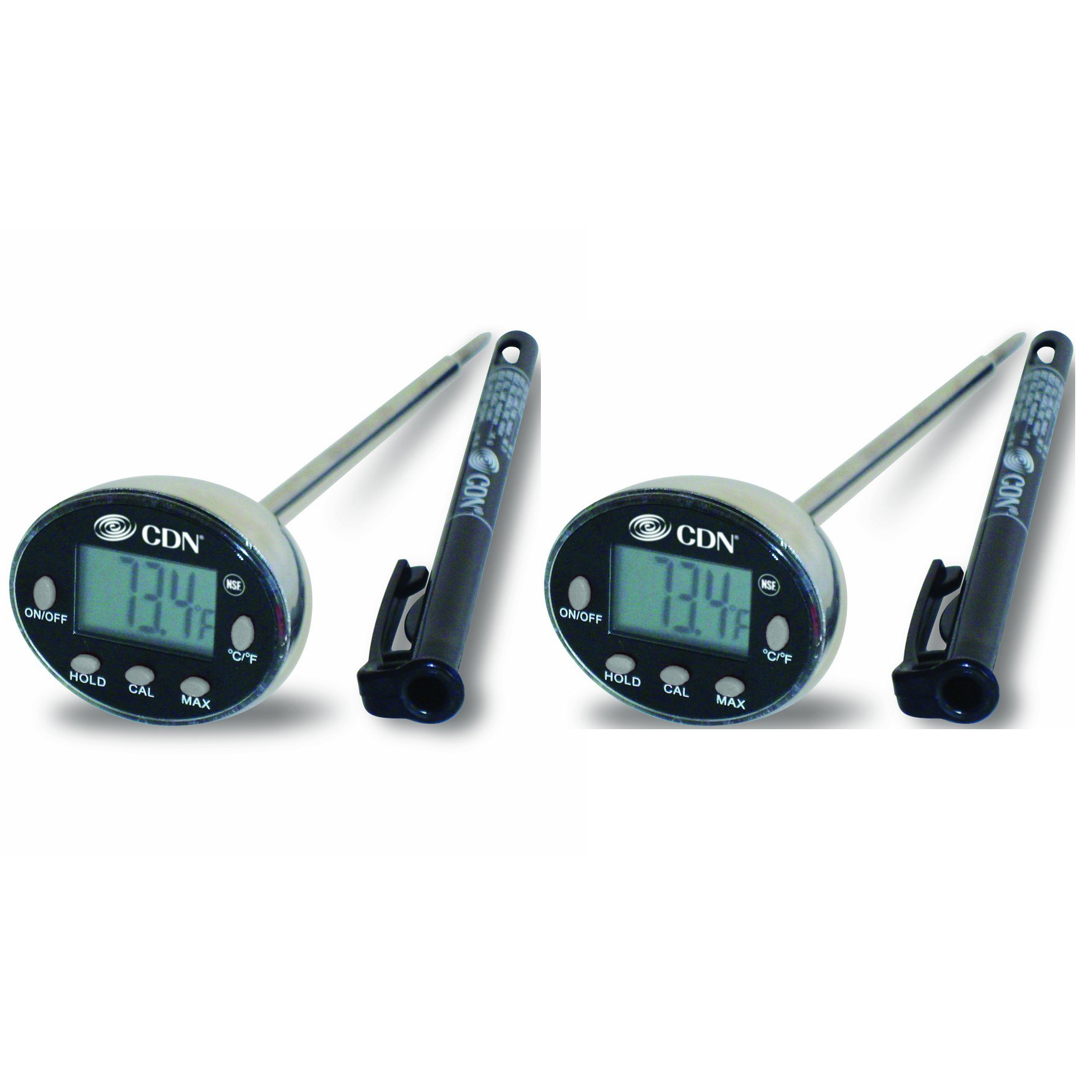 CDNÿPack of 2ÿProAccurate Stainless Steel Quick Read Thermometer