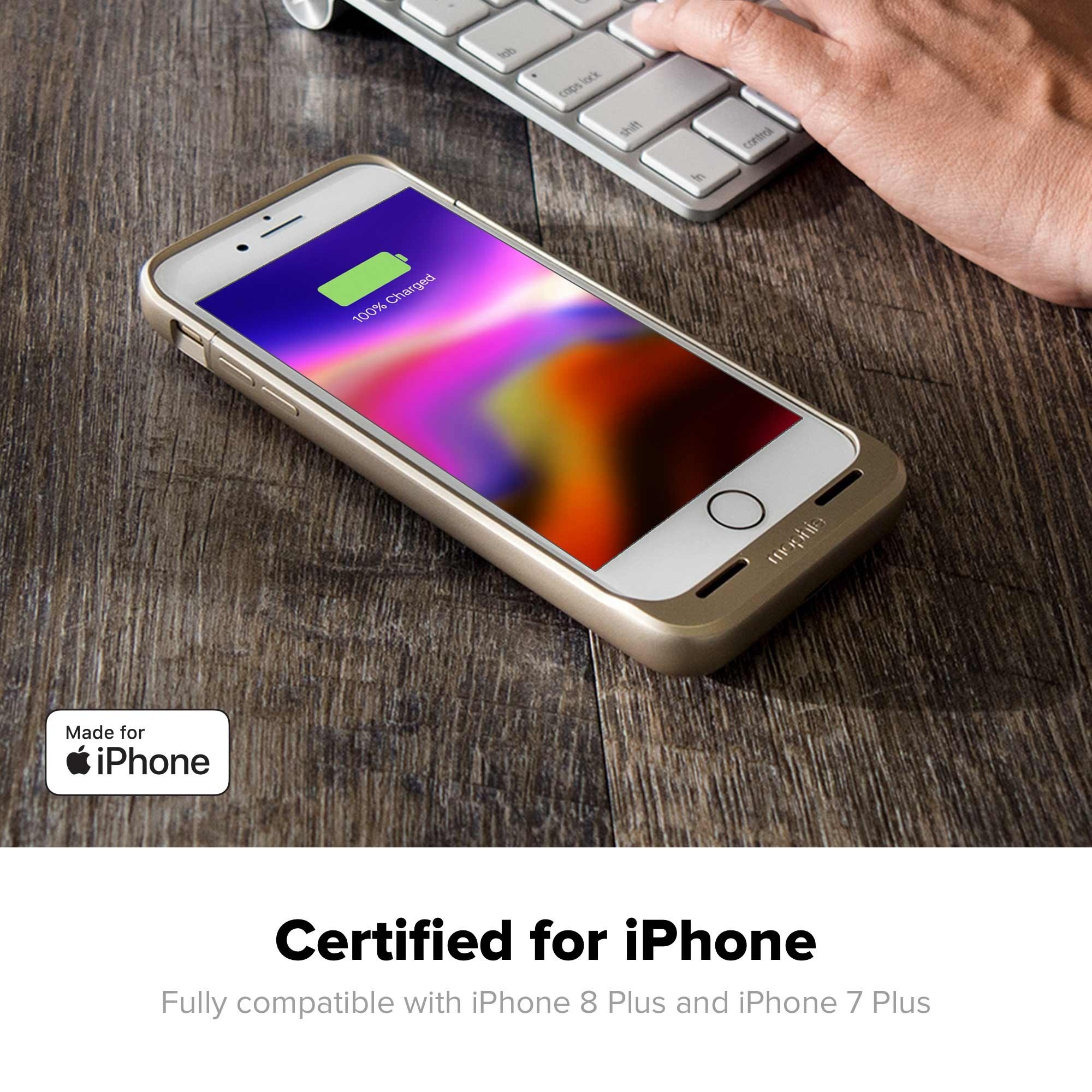 mophie juice pack MFI Wireless Charging Battery Case for iPhone 7