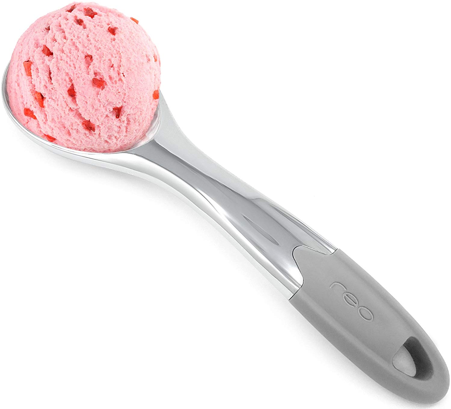 Reo Commercial Quality Ice Cream Scooper Ergonomic Handle Zinc Metal 