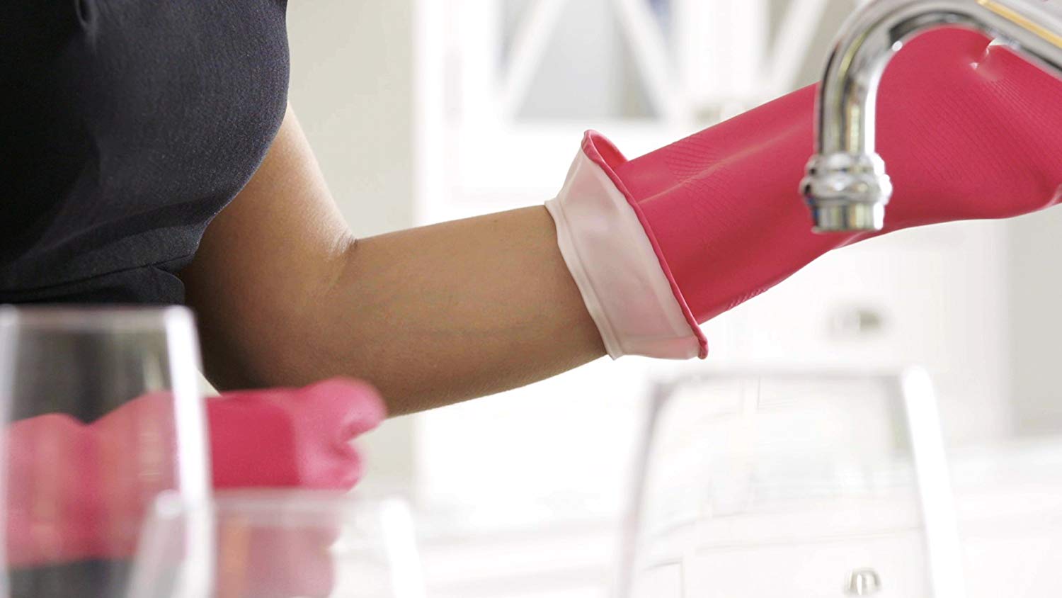 Casabella Waterblock Latex Gloves Tapered Fit & Double Cuff 2 Pairs eBay