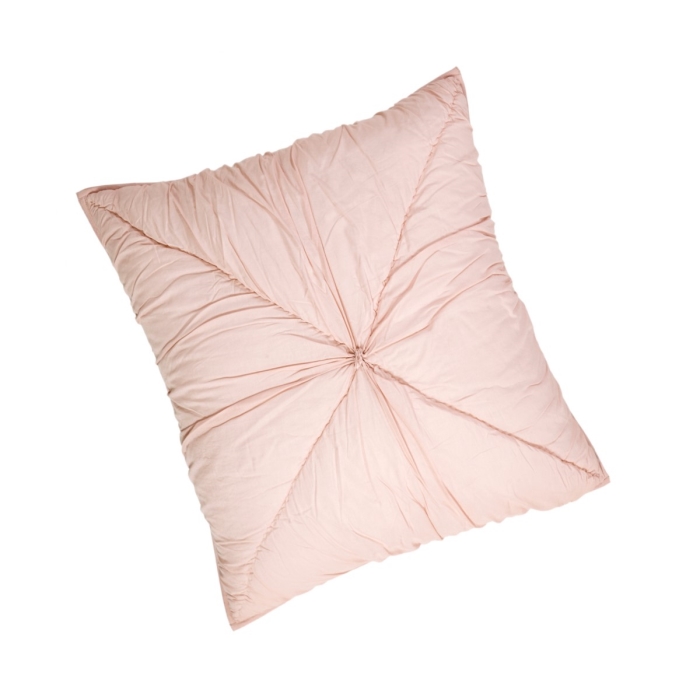 VHC Brands Camille Cotton Voile Hand Quilted Euro PIllow Sham 26x26