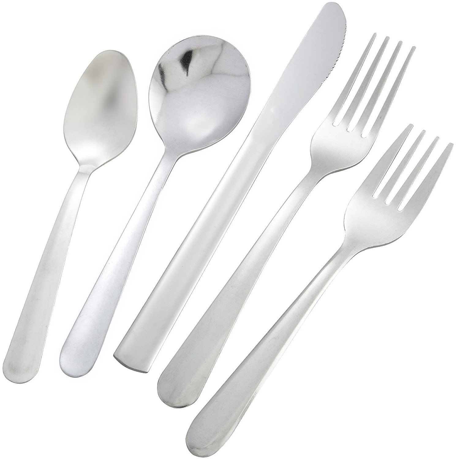 WINCO 20 Piece WINDSOR Flatware Cutlery Set, Service for 4 Stainless ...