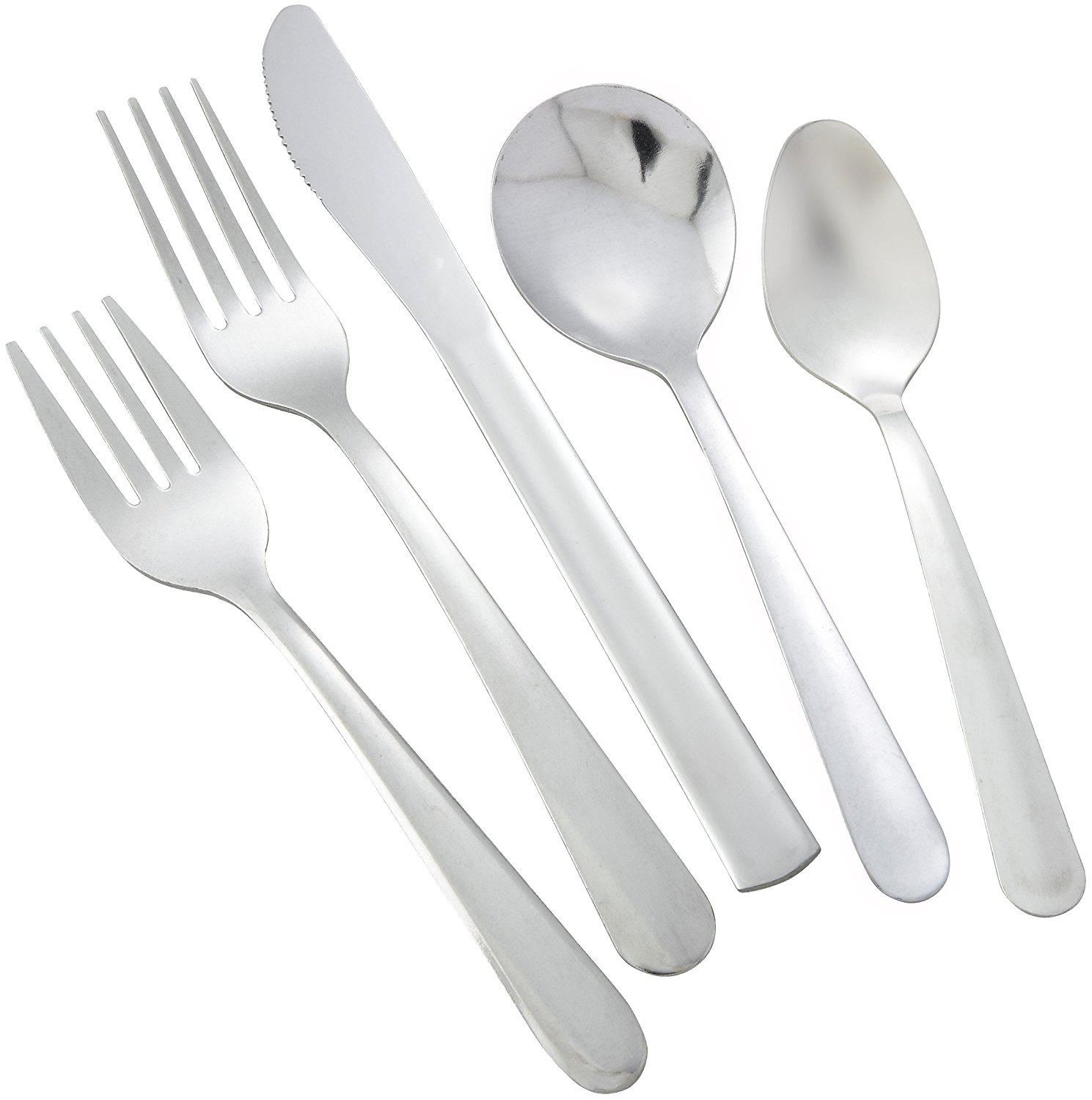 WINCO 20 Piece WINDSOR Flatware Cutlery Set, Service for 4 Stainless ...