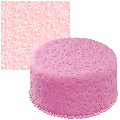 Wilton Fondant Impression Floral Fantasy Design Fondant Imprint Mat
