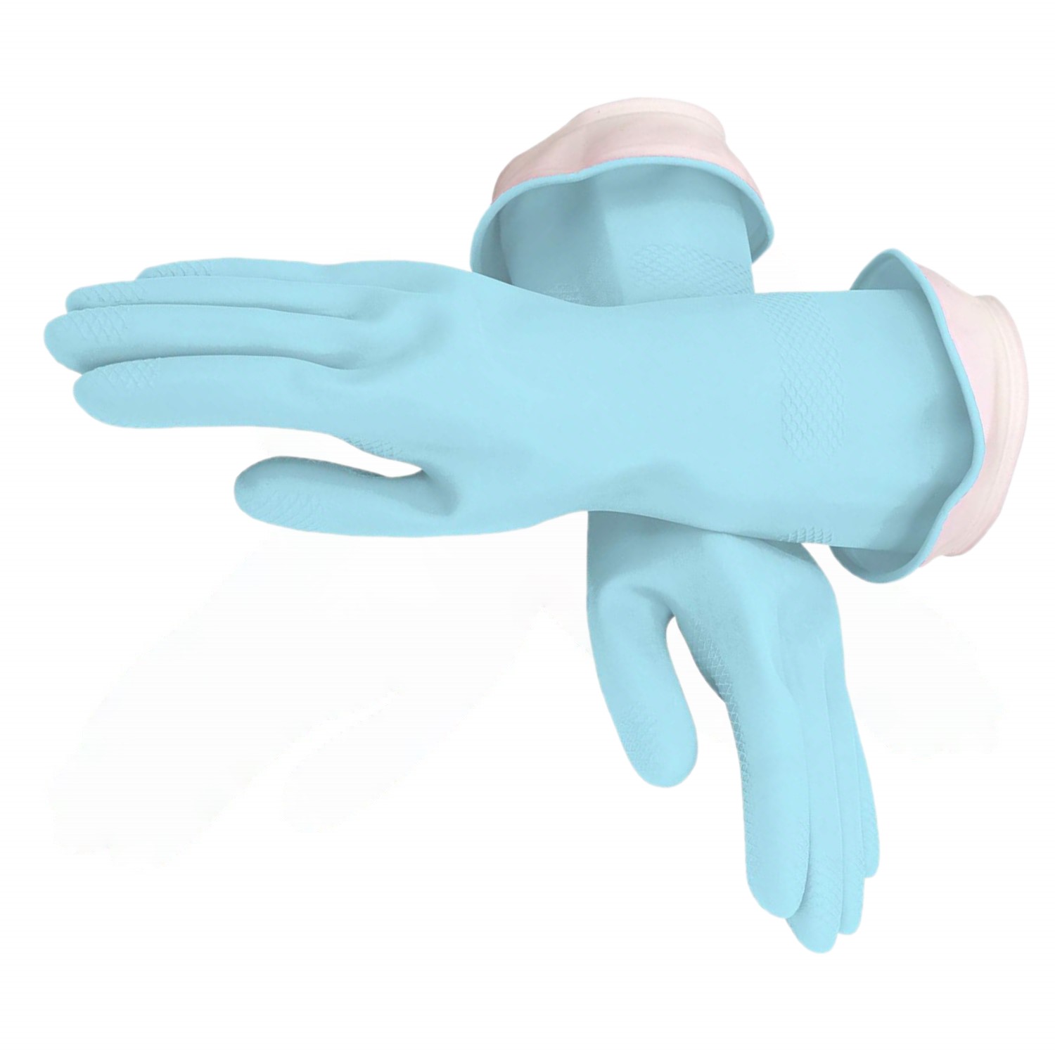 Casabella Waterblock Latex Gloves With Tapered Fit & Double Cuff Small
