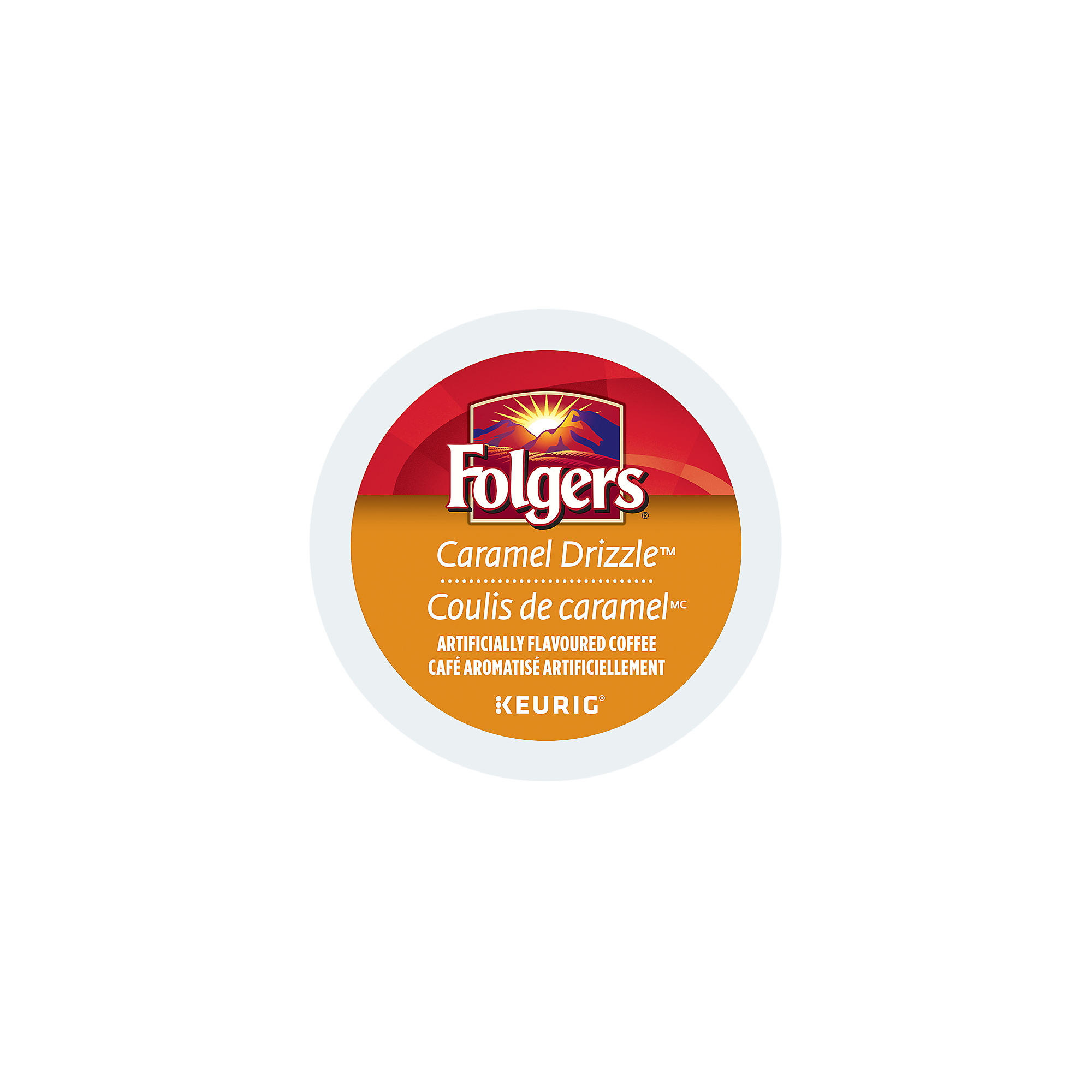 Folger's Coffee Keurig KCups, Caramel Drizzle, Flavored Coffee 24
