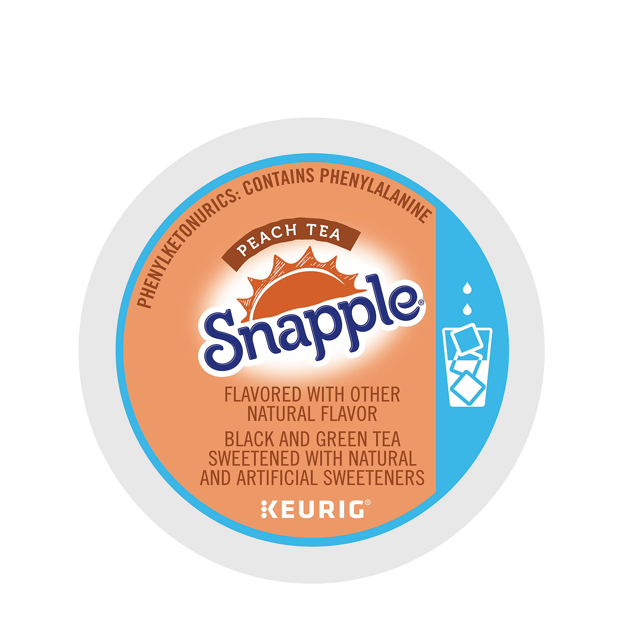 Snapple Iced Tea Keurig KCups, Peach Iced Tea, K Cups 88 Count