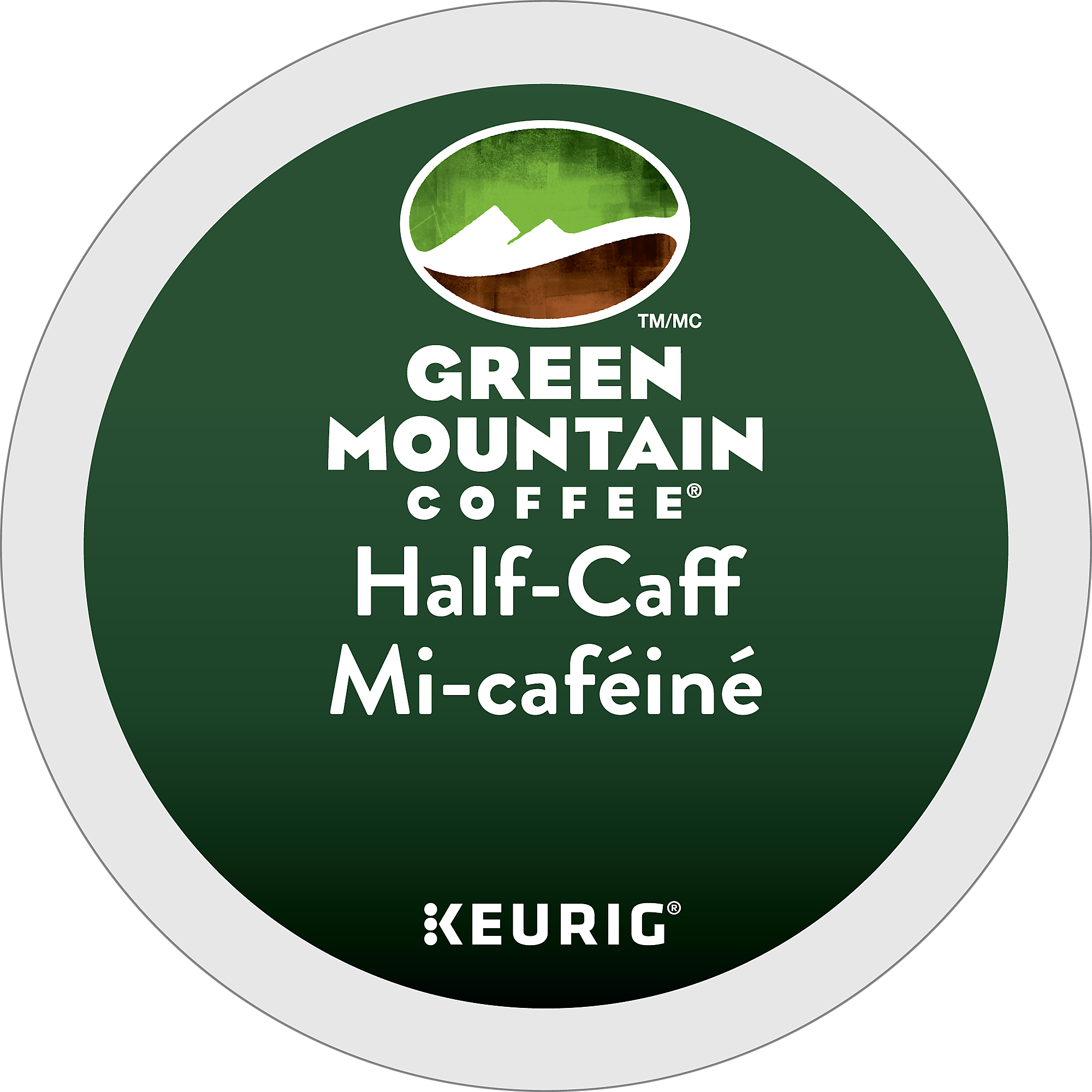 Green Mountain Coffee Keurig K-Cups, Half Caff, Half Caffeine K Cups