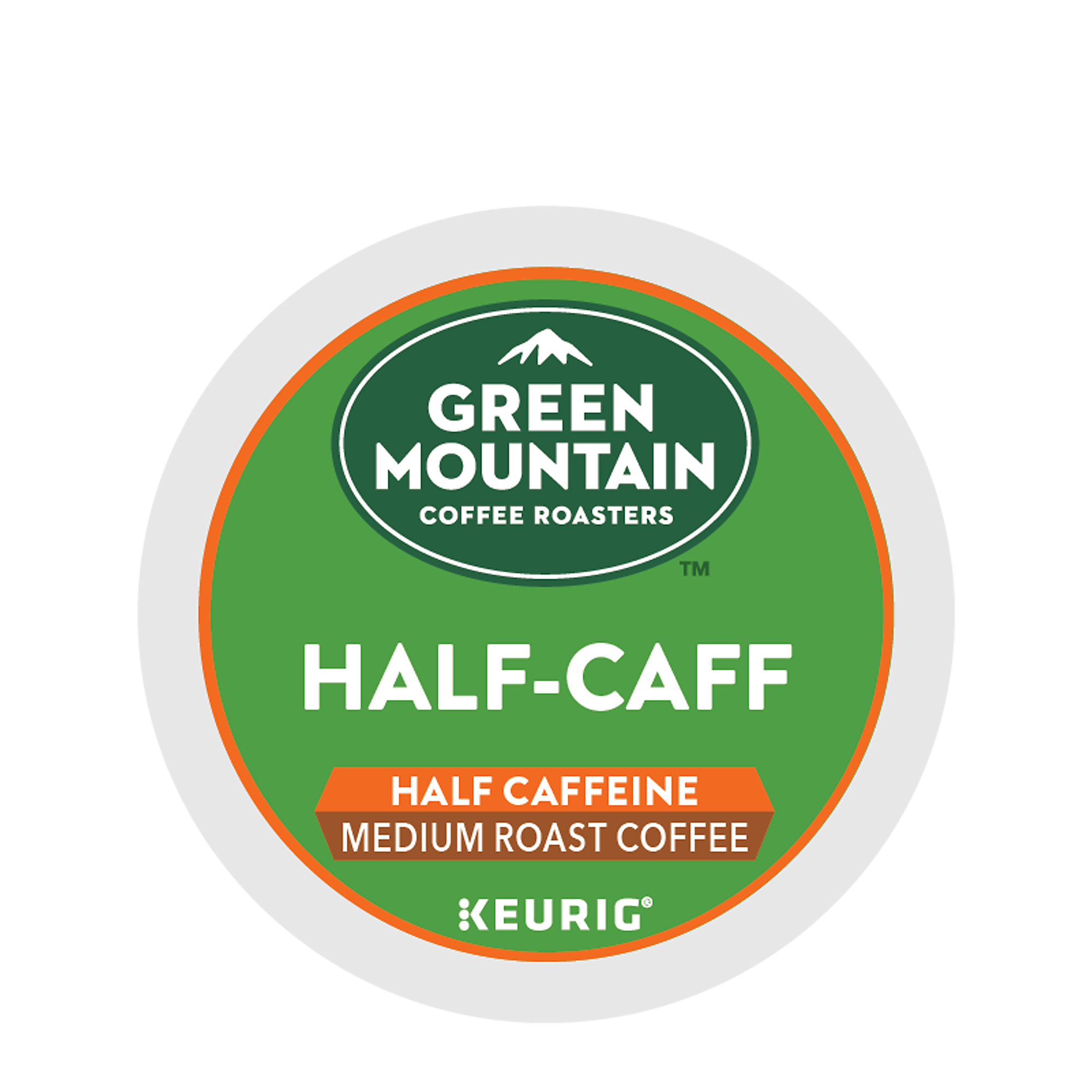 Green Mountain Coffee Keurig KCups, Half Caff, Half Caffeine K Cups