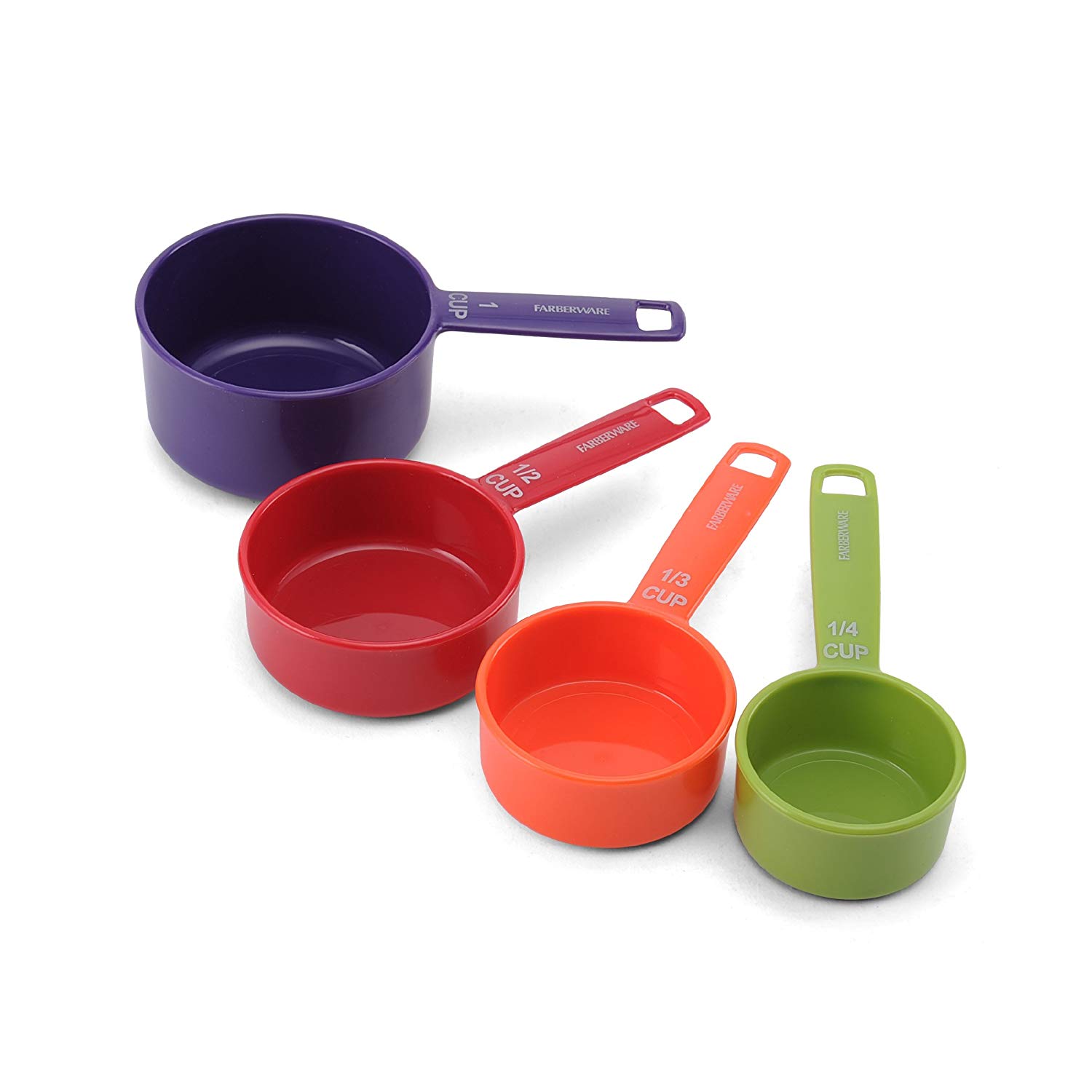 Farberware Color Measuring Cup Set Easy Read, Lightweight Plastic ...