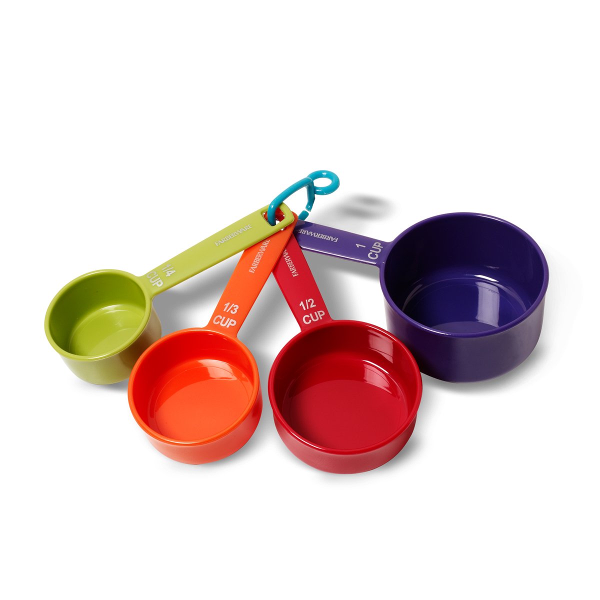 Farberware Color Measuring Cup Set Easy Read, Lightweight Plastic