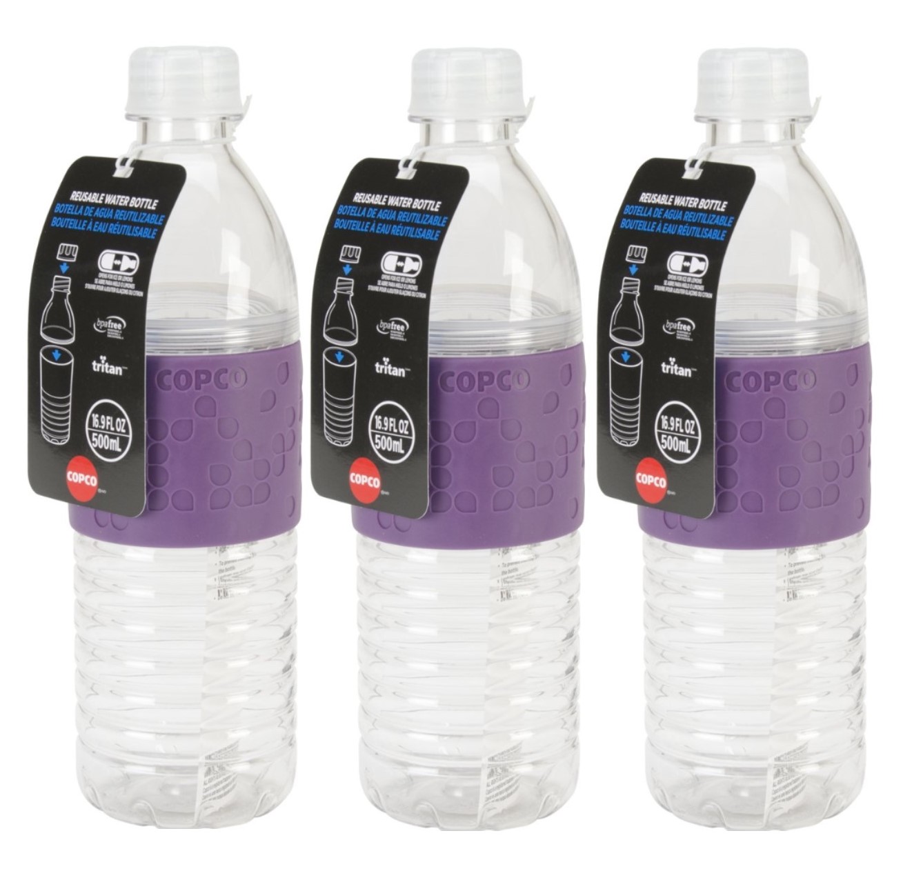 bottled water in bpa free bottles