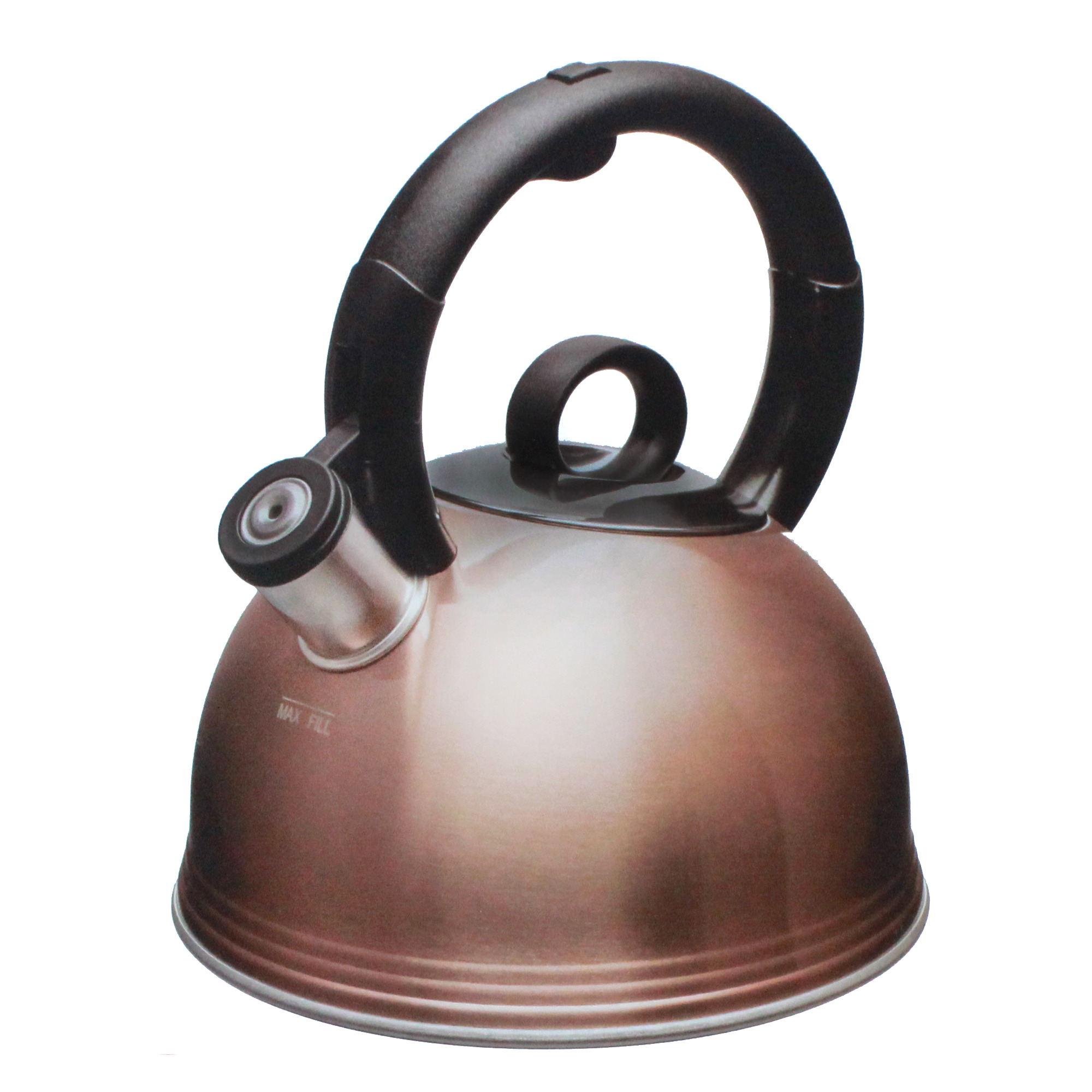 Copco 2.1 Qt Whistling Stainless Steel Tea Kettle with BPA Free Handle