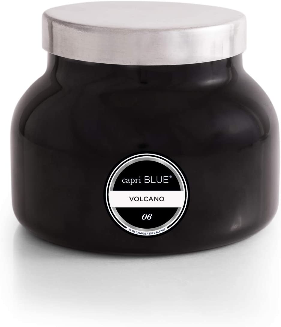 Capri Blue 19 oz Scented Candle Volcano Black Signature Collection