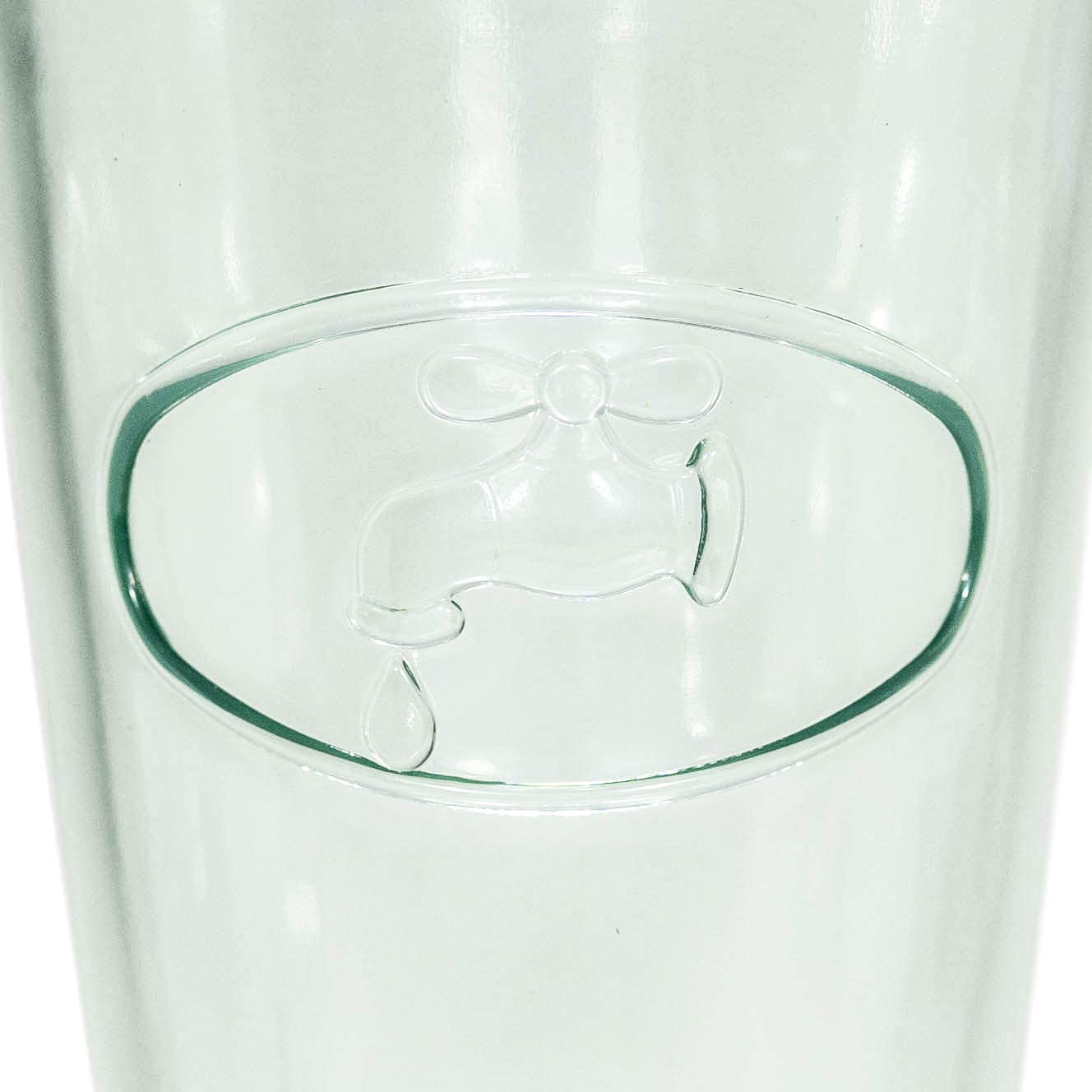 Amici Home Water Tap Italian Recycled Green Hiball Drinking Glass 16 oz