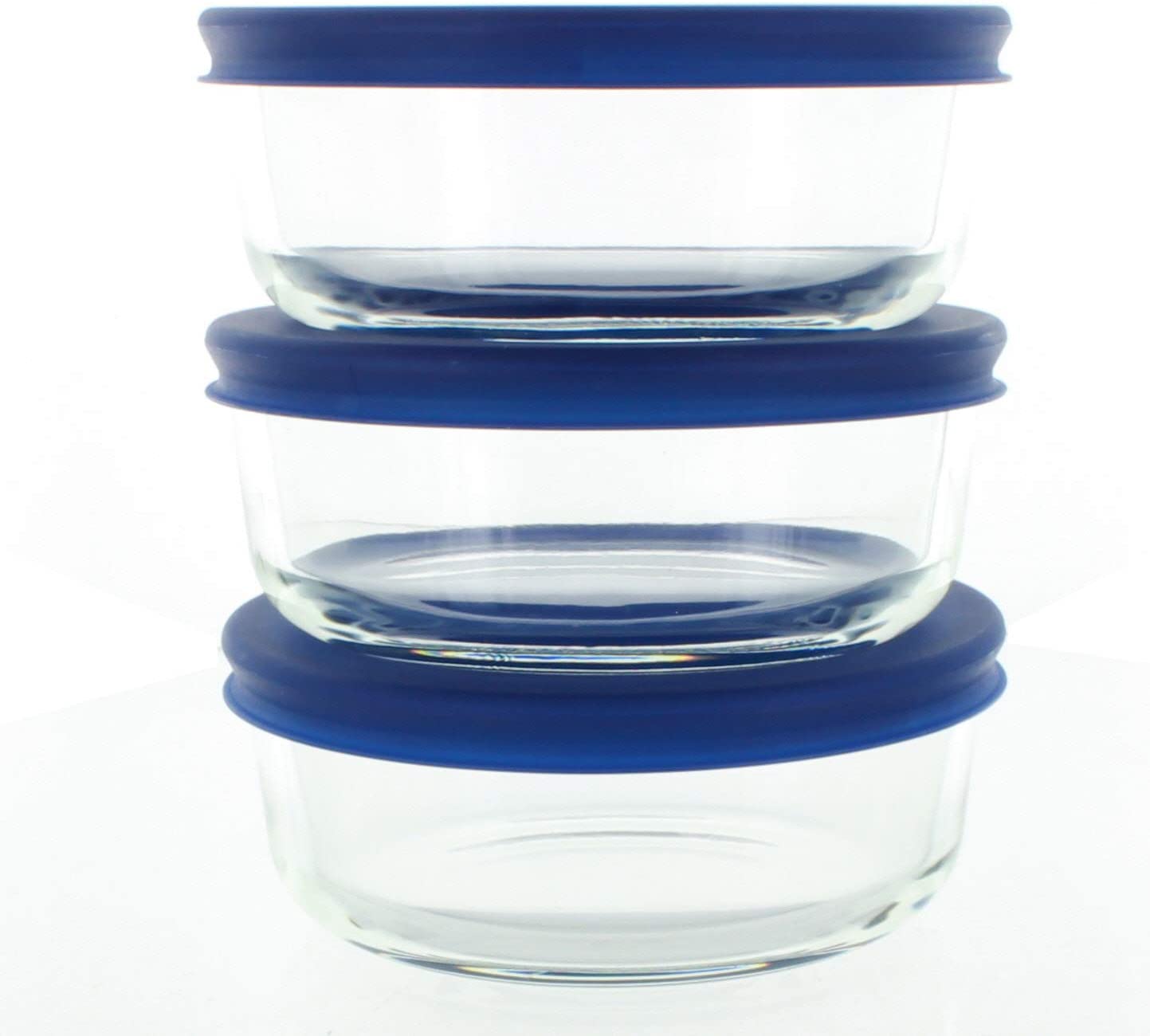 boss round glass food container