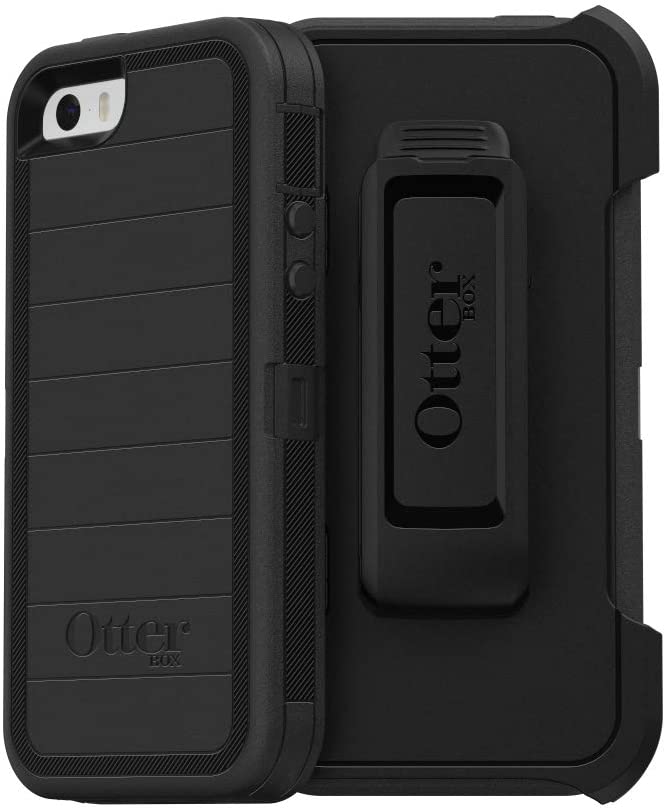 OtterBox Defender Rugged Case for iPhone SE (1st Gen), 5S, 5 Black Easy