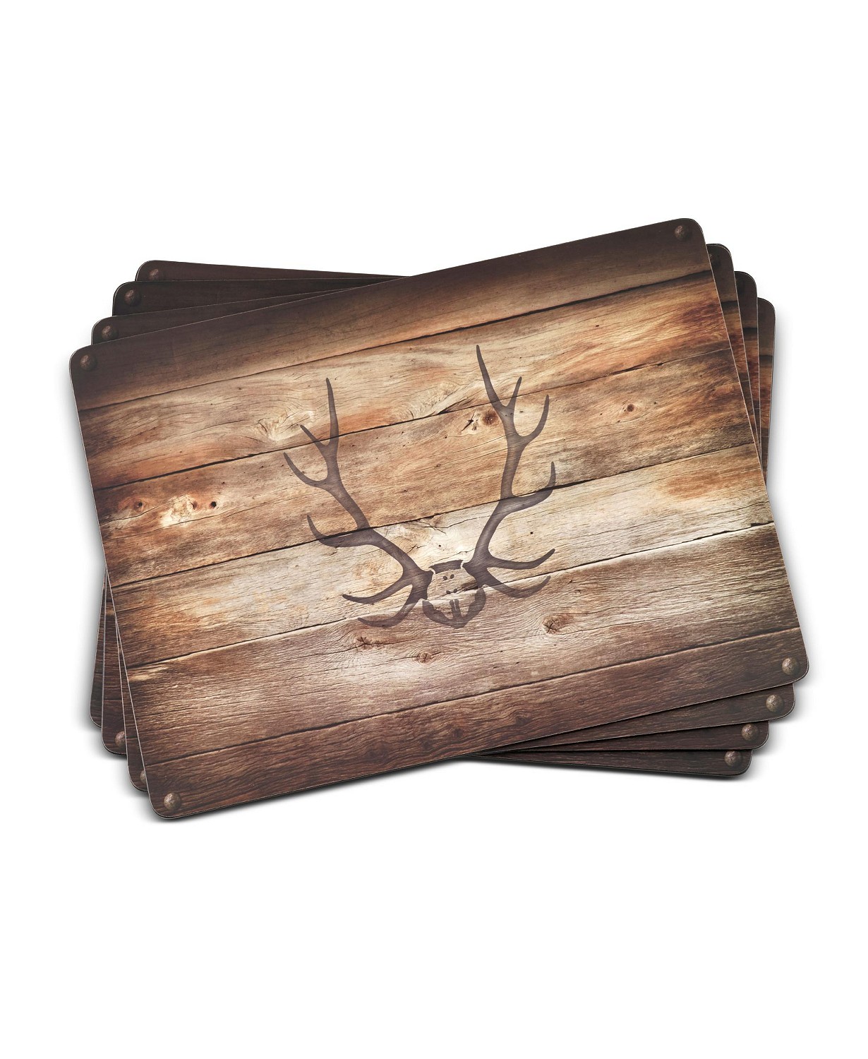 Pimpernel Lodge CorkBacked Placemats, Set of 4, 15.7 X 11.7", Heat