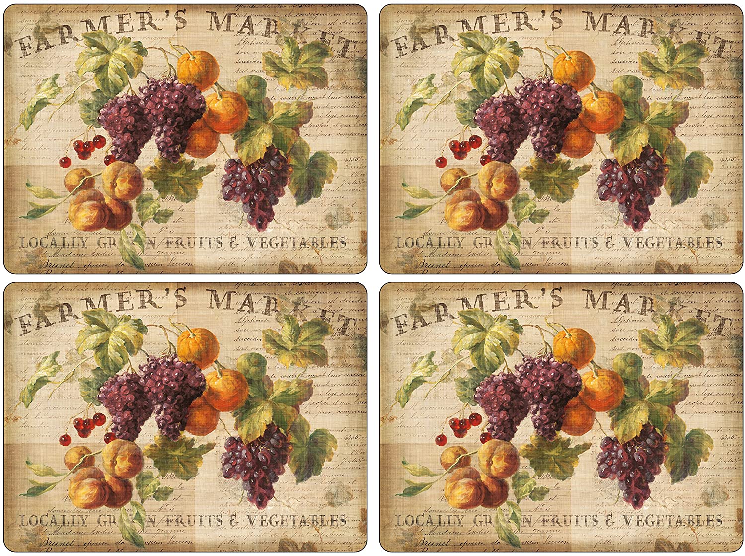 Pimpernel Abundant Fall CorkBacked Placemats, Set of 4, 15.7 X 11.7" eBay