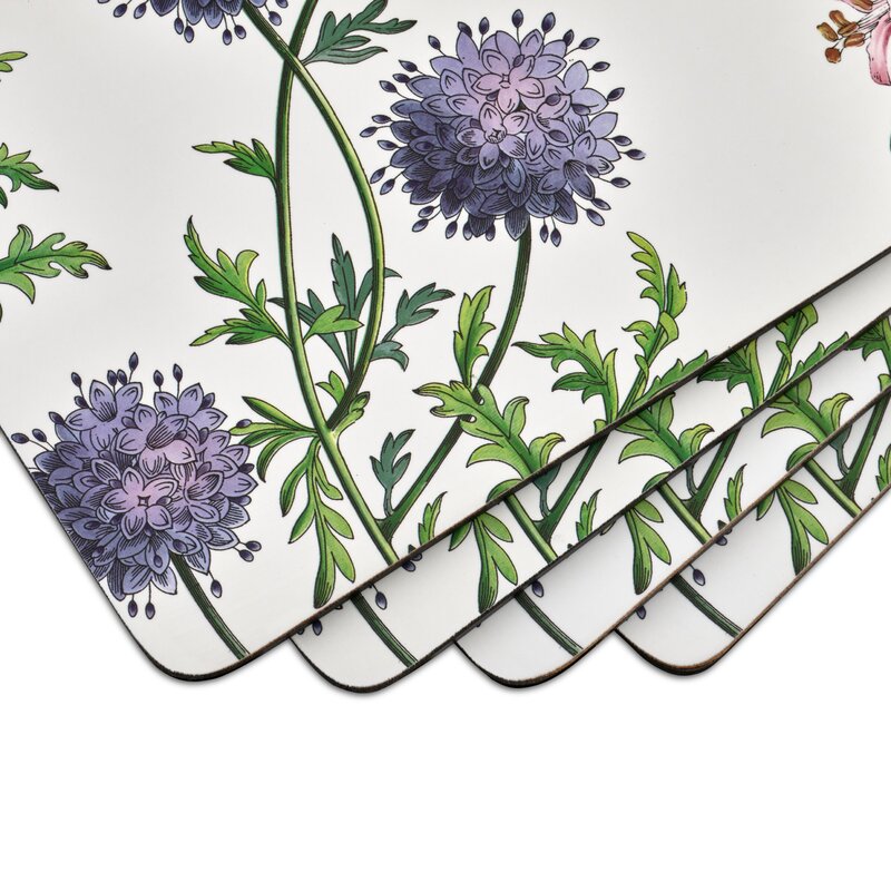 Pimpernel Stafford Blooms CorkBacked Placemats, Set of 4, 15.7 X 11.7