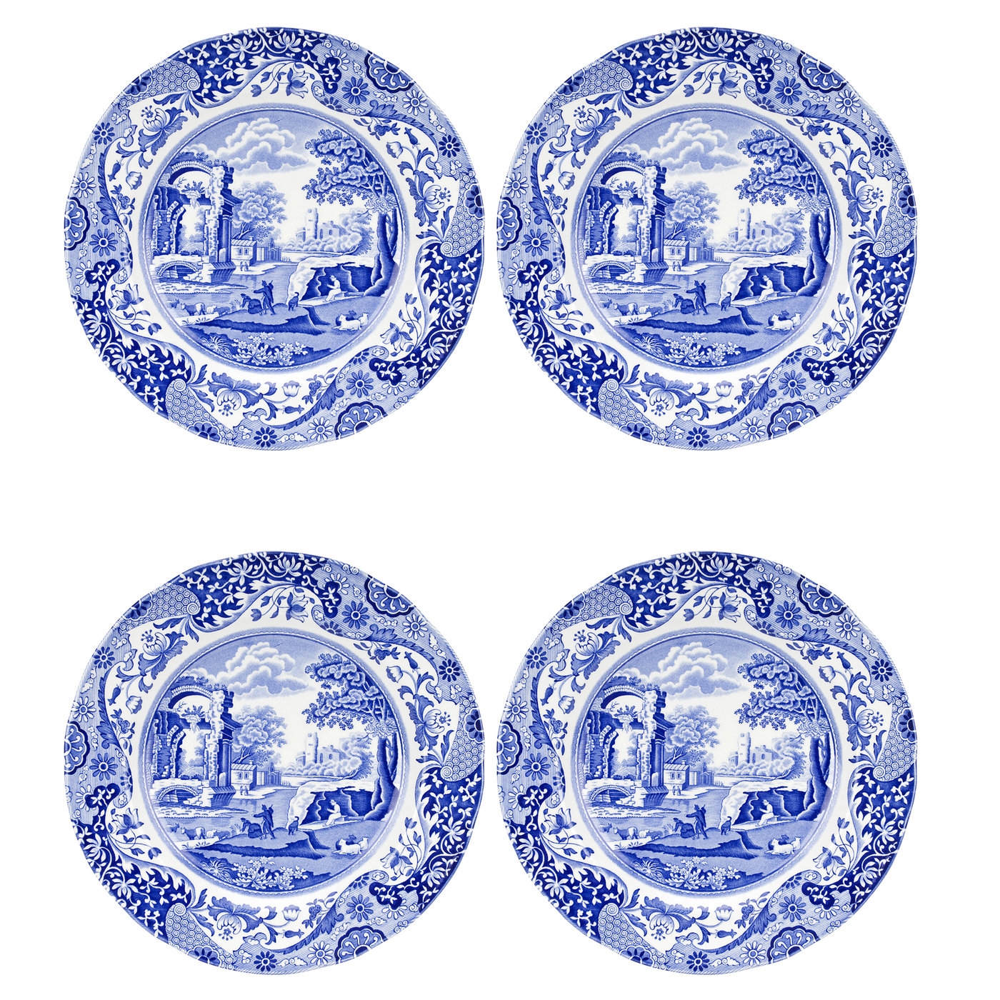 Blue spode shop dishes