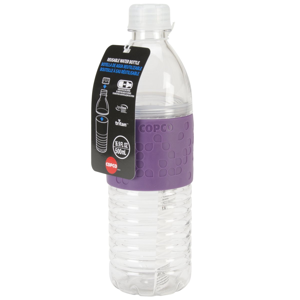 Copco Hydra 2-pack Water Bottle 16.9 Ounce Non Slip Sleeve Bpa