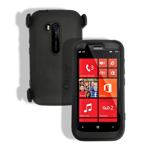 New Otterbox Defender Series Case and Holster for Nokia Lumia 822 Black